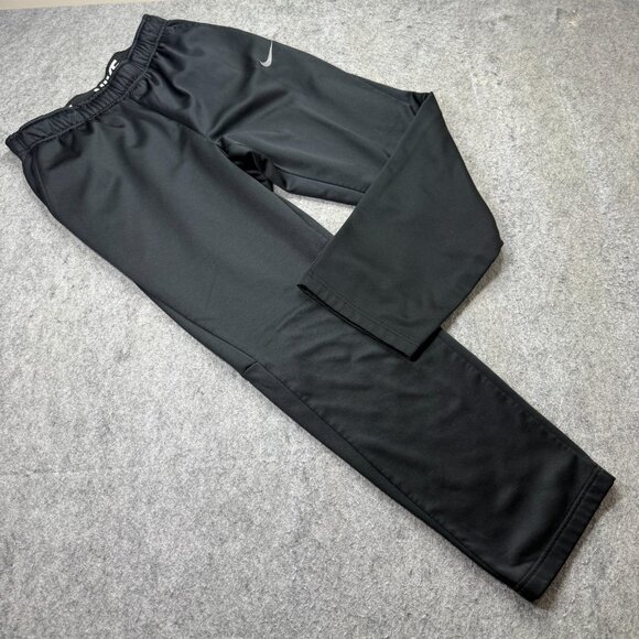 Nike THERMA-FIT Sweatpants Men L Black Fleece 30" Tapered Fitness Relaxed 086 - Picture 1 of 16
